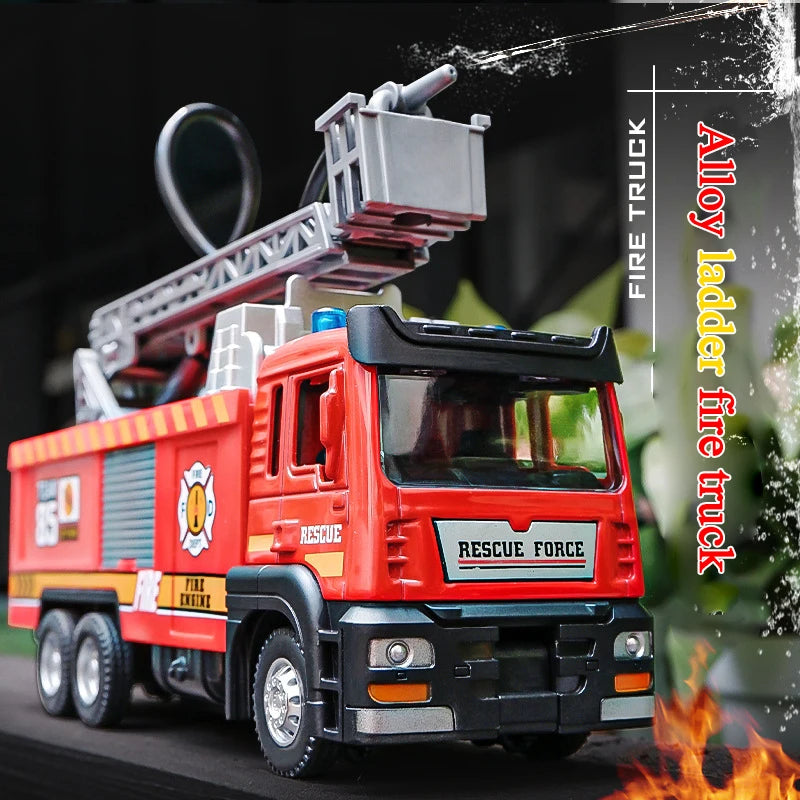 Speelgoed Brandweerwagen met Waterstraal, Licht en Geluid