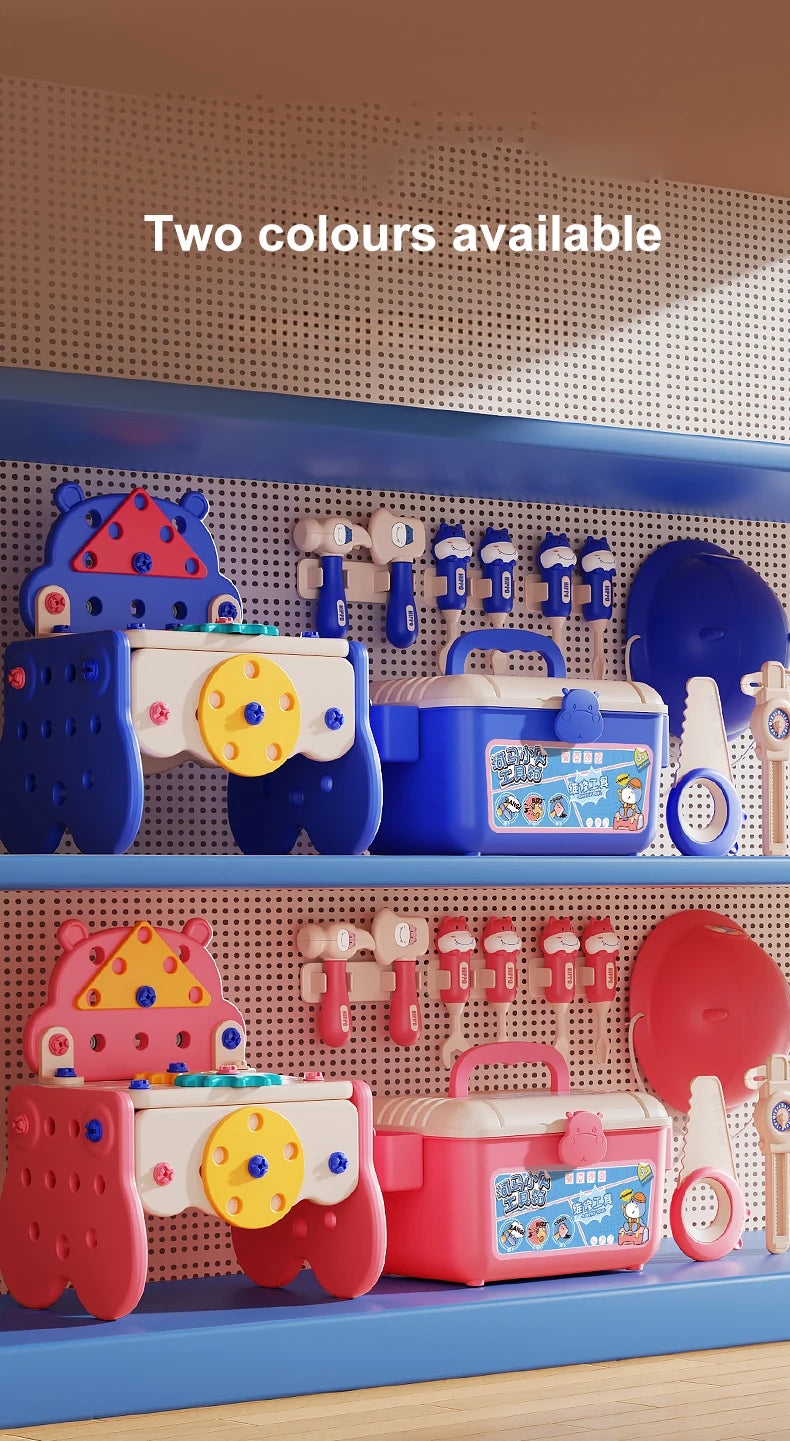 Educatieve Kinder Speelgoed Gereedschapskist met Boor en Schroeven