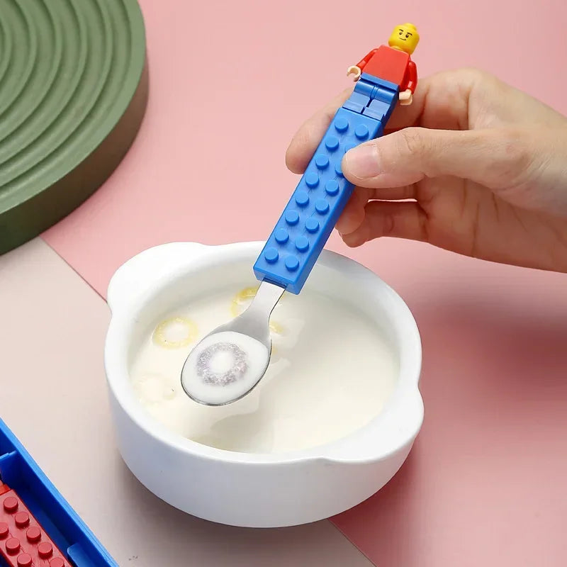 Kleurrijke Lunchbox met Bouwstenen voor Kinderen - Lekdicht en Magnetronbestendig