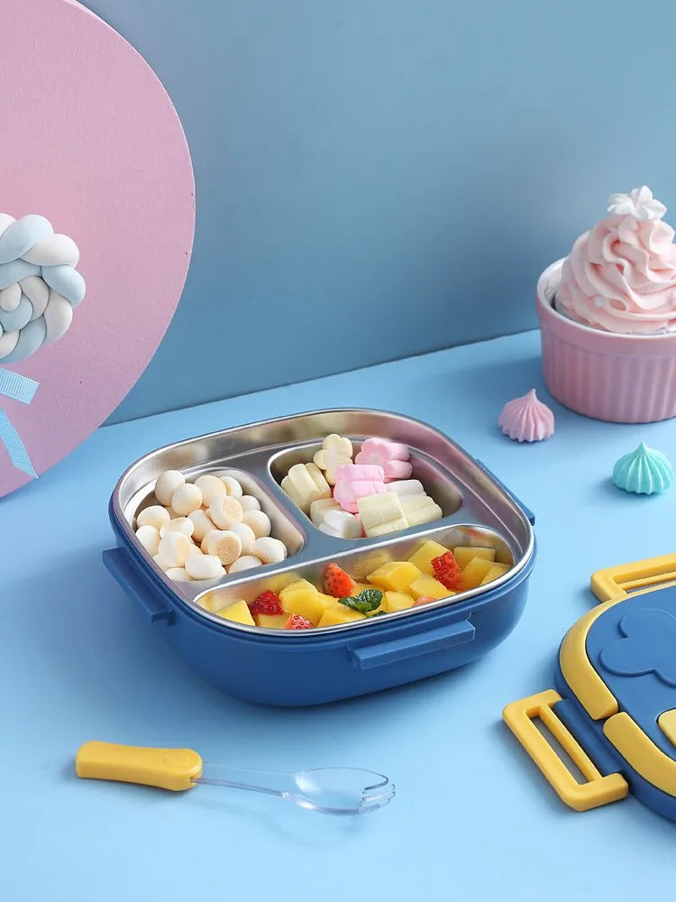 Draagbare RVS Lunchbox voor Kinderen - Lekvrij en Isolerend