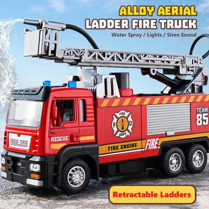 Speelgoed Brandweerwagen met Waterstraal, Licht en Geluid