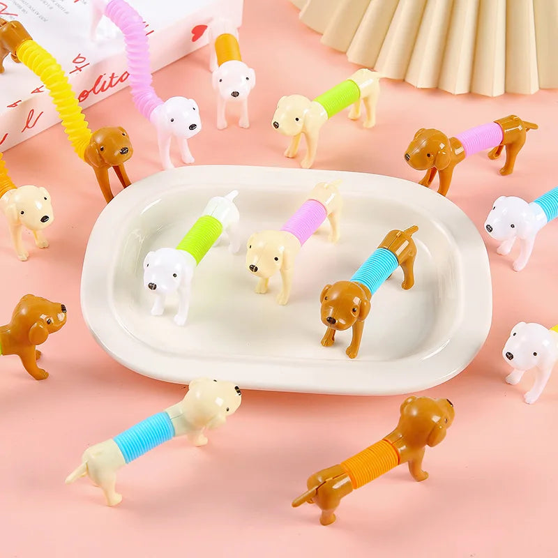 Set van 10 Rekbare en Uitschuifbare Pop Tubes Zintuiglijk Speelgoed