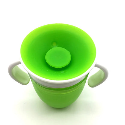 Lekvrije Draaibare Baby Drinkbeker met Handvatten en Draaideksel 1-2 Jaar