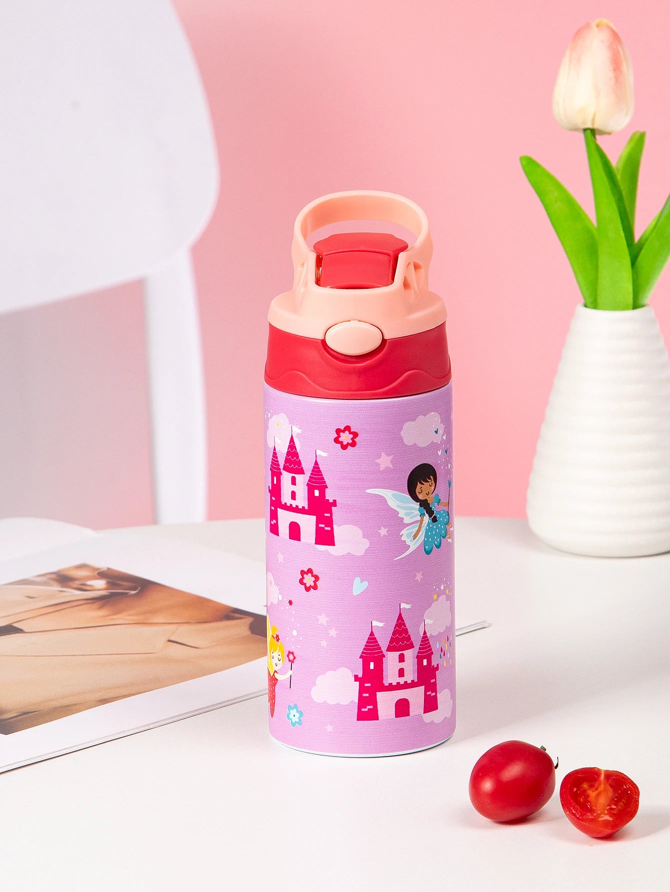 Thermosbeker RVS met Dierenprint en Handvat - 350ml