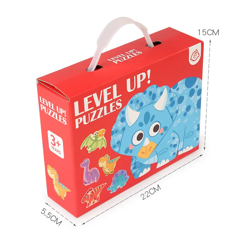 Educatieve legpuzzel set met dieren voor kinderen (verschillende moeilijkheidsgraden)