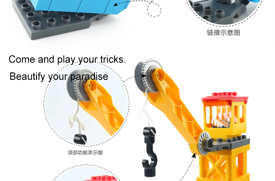 Trein rails en accessoires set – Compatibel met Duplo®