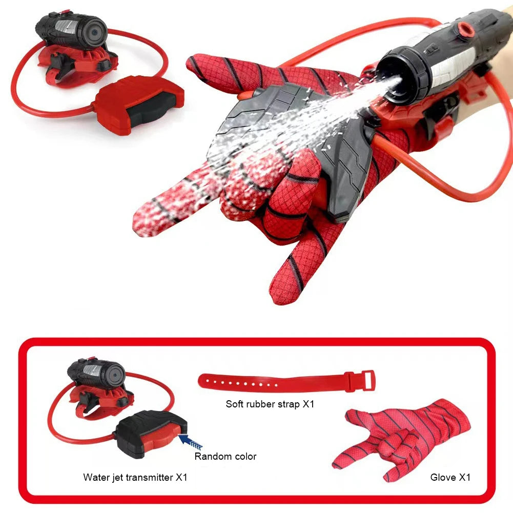 Waterpistool voor om de pols met handschoen