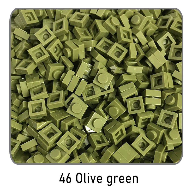 100 stuks 1x1 bouwstenen | Compatibel met Lego