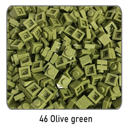 100 stuks 1x1 bouwstenen | Compatibel met Lego