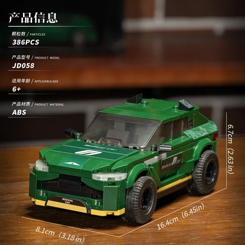 JD Serie Raceauto Bouwblokken – LEGO® Compatibel