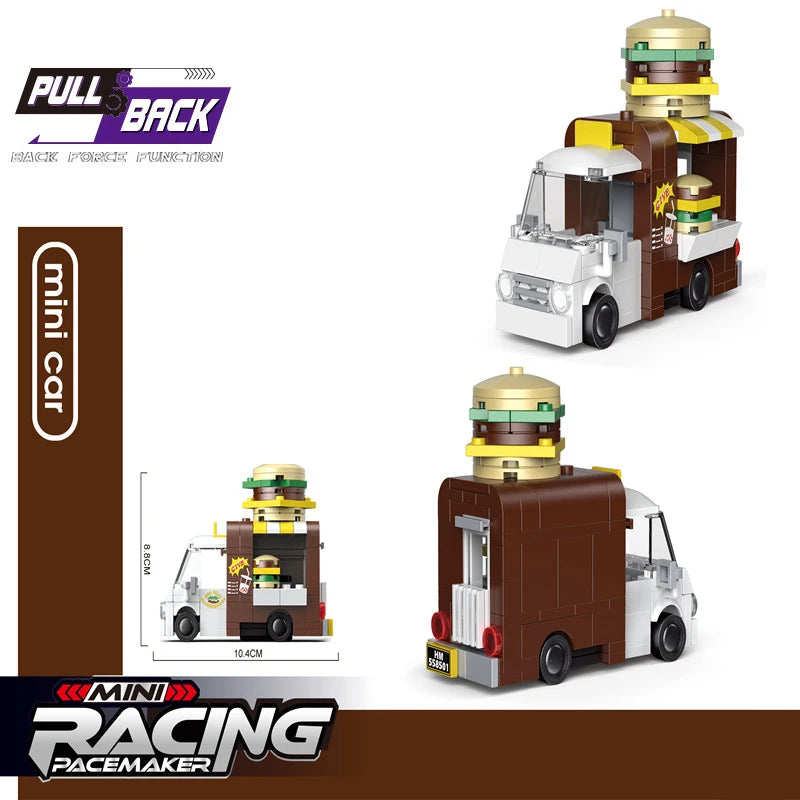 Bouwblokjes Optrek Voertuigen | Diverse Modellen LEGO®-compatibel