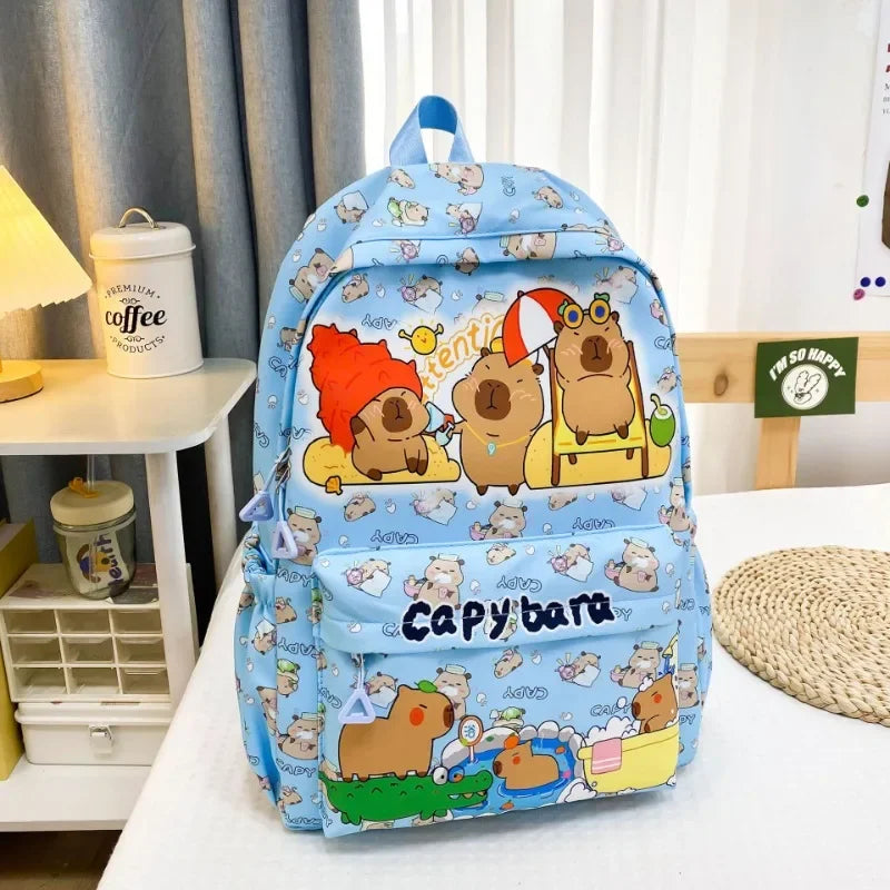 Ruime Capybara Rugzak van Nylon – Ideaal als Schooltas