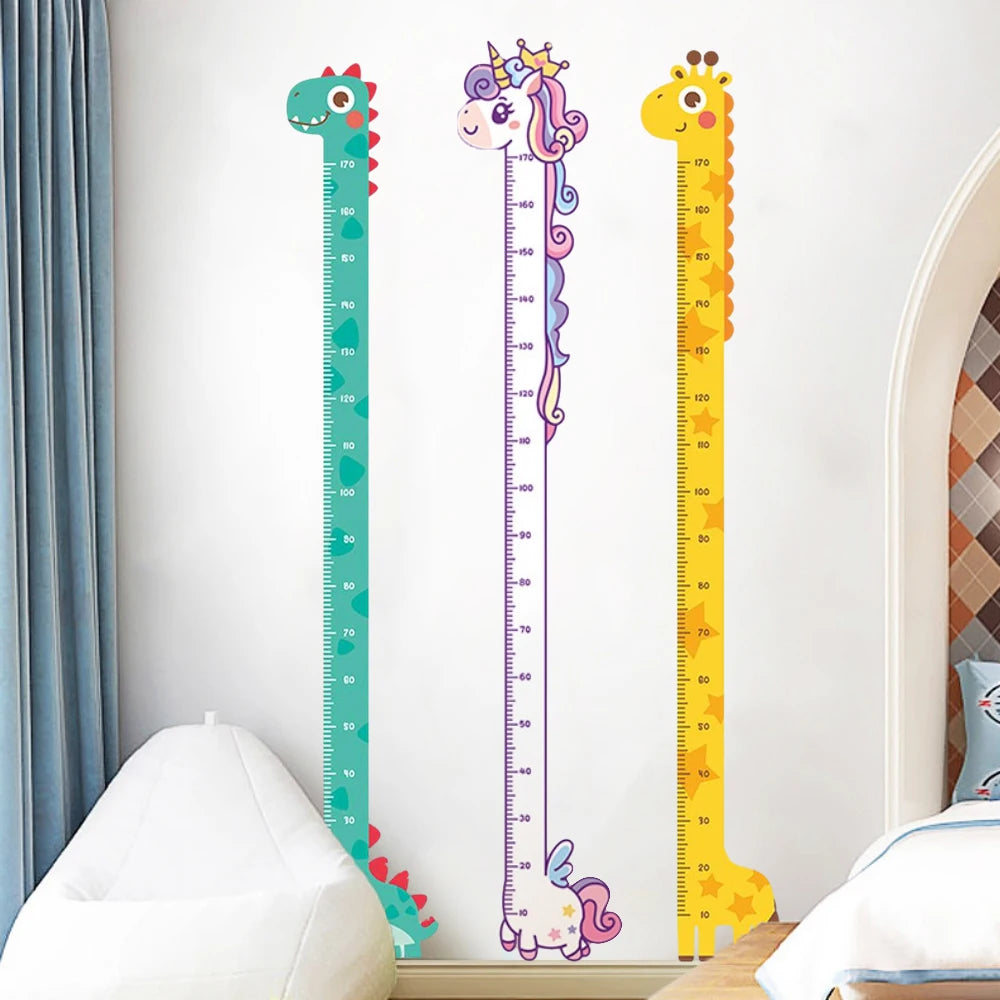 Lengtemeter Wandsticker met Dieren voor Kinderkamer