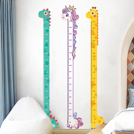 Lengtemeter Wandsticker met Dieren voor Kinderkamer