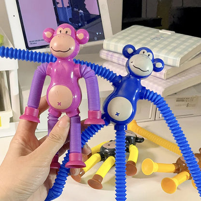 Pop Tubes Aap Fidget Speelgoed met Zuignap