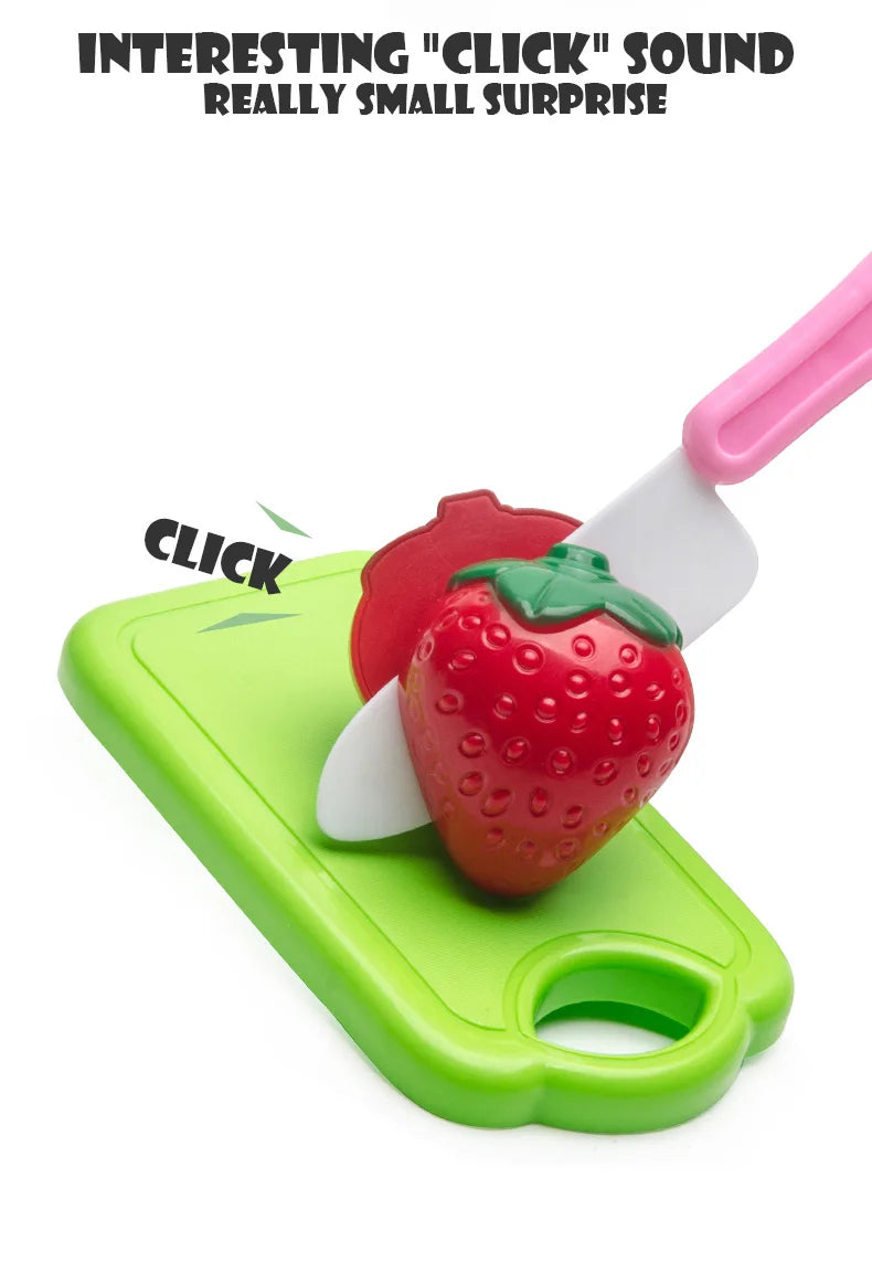 Snij Speelgoed Eten Fruit en Groenten met Opbergmandje
