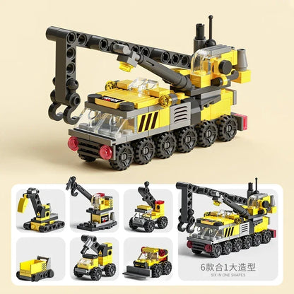 6-in-1 Bouwblokken Set Politie Brandweer Kasteel | LEGO®-compatibel 6-12 jaar
