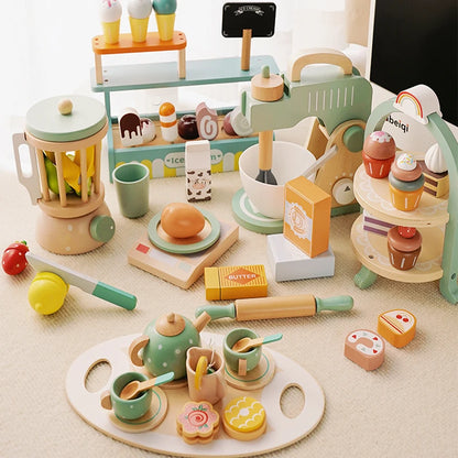 Houten Theeservies Speelset voor Kinderen