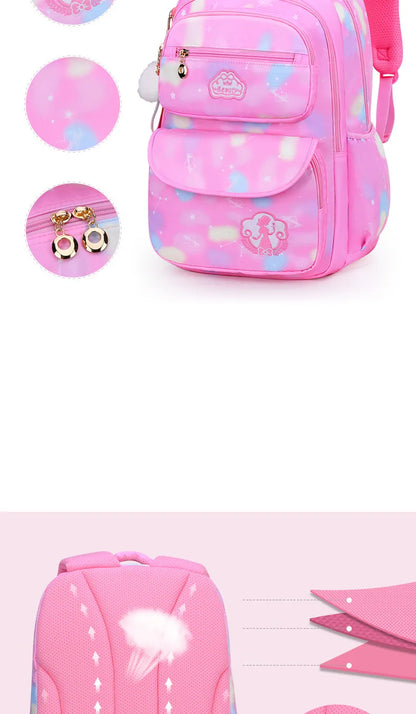 Roze Schooltas Rugzak voor Meisjes en Tieners