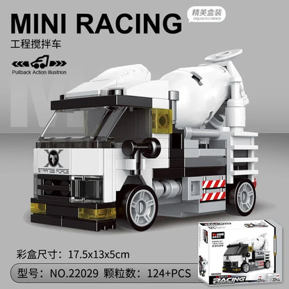 Bouwblokken Terugtrek Voertuigen Set – LEGO® Compatibel