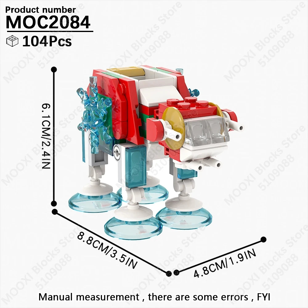 MOOXI Space Wars Bouwset: Voertuig & Tank Compatibel met LEGO®