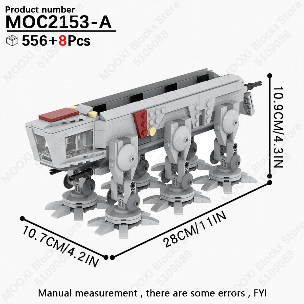 MOOXI Space Wars Bouwset: Voertuig & Tank Compatibel met LEGO®