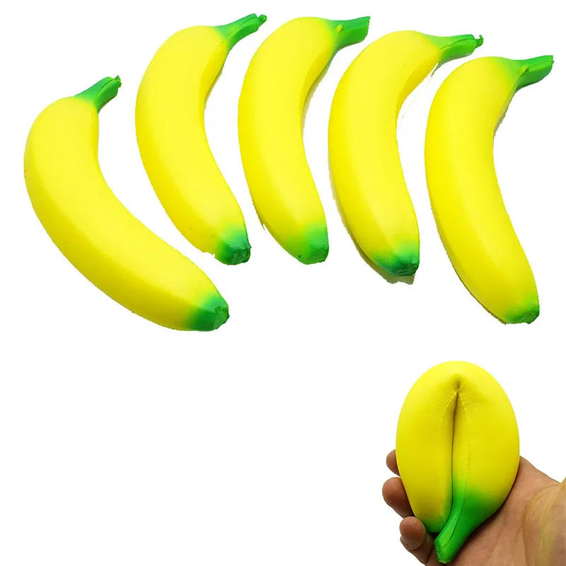 Anti-stress Banaan Knijpspeeltje van PU Schuim