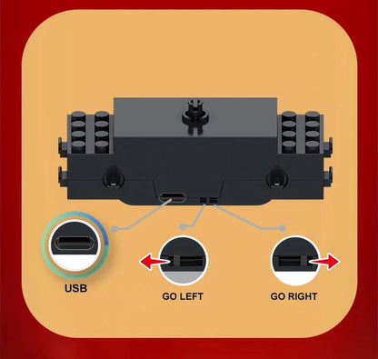 Bouwstenen Set Metro Trein | Compatibel met Lego