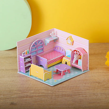 3D Papieren Puzzel – Educatief Bouwpakket Koffiehuis voor Kinderen