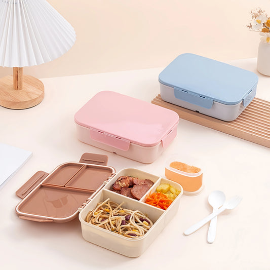 Lekvrije Plastic Lunchbox met Flip-Top – 1200ml – Magnetronbestendig