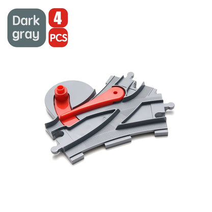 Treinrails set voor grote bouwstenen – Compatibel met Duplo®