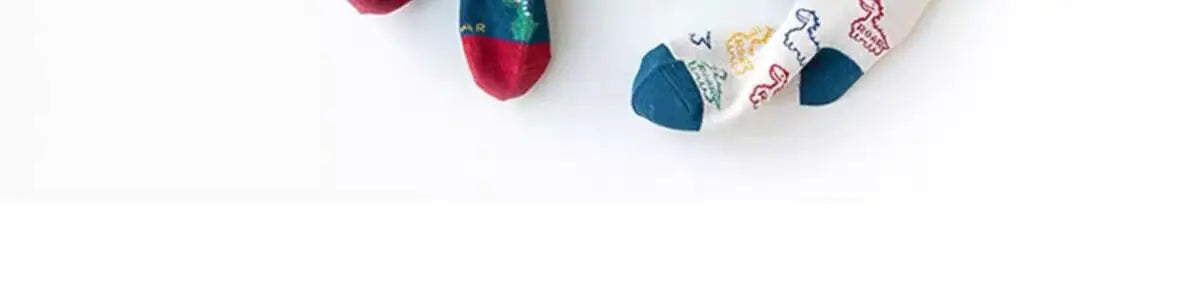 5 Paar Unisex Kindersokken met Dinosaurus-design