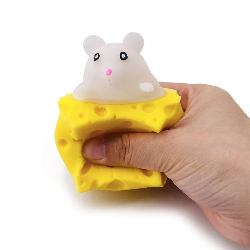 Knijpspeeltje Kaas met Muis voor Stressvermindering