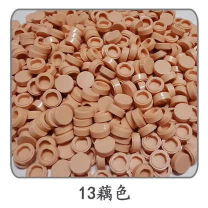900 stuks Rond Bouwblokje 1x1 Tegel – Compatibel