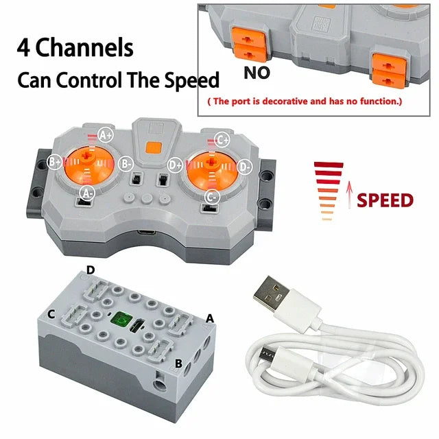 Motor en power set voor techniek – Compatibel met LEGO®
