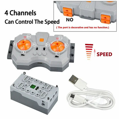 Motor en power set voor techniek – Compatibel met LEGO®