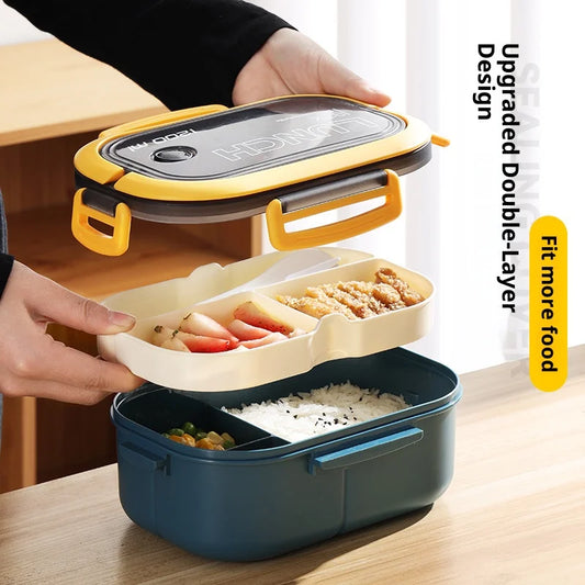 Magnetron Lunchbox met Vakken – Lekvrij & Draagbaar