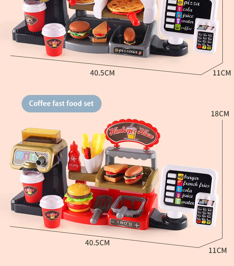 Speelgoed Fastfood Restaurant Kassa Set voor Kinderen