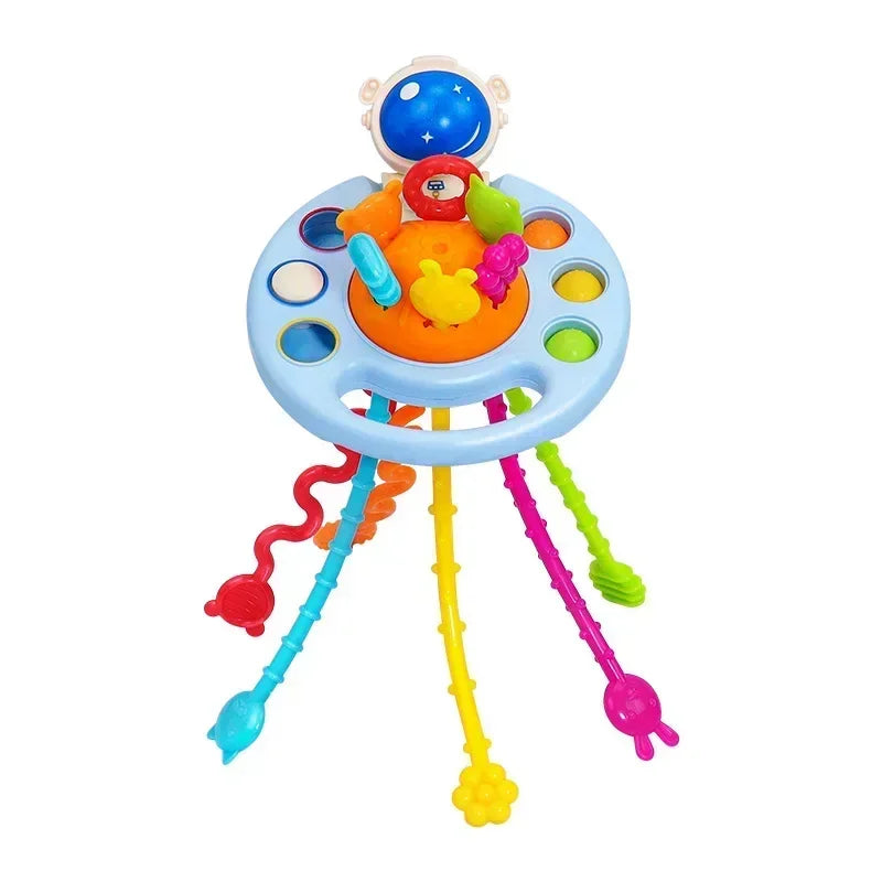 Montessori Baby Speelgoed met Trekkoord – Sensorische Ontwikkeling & Bijtring