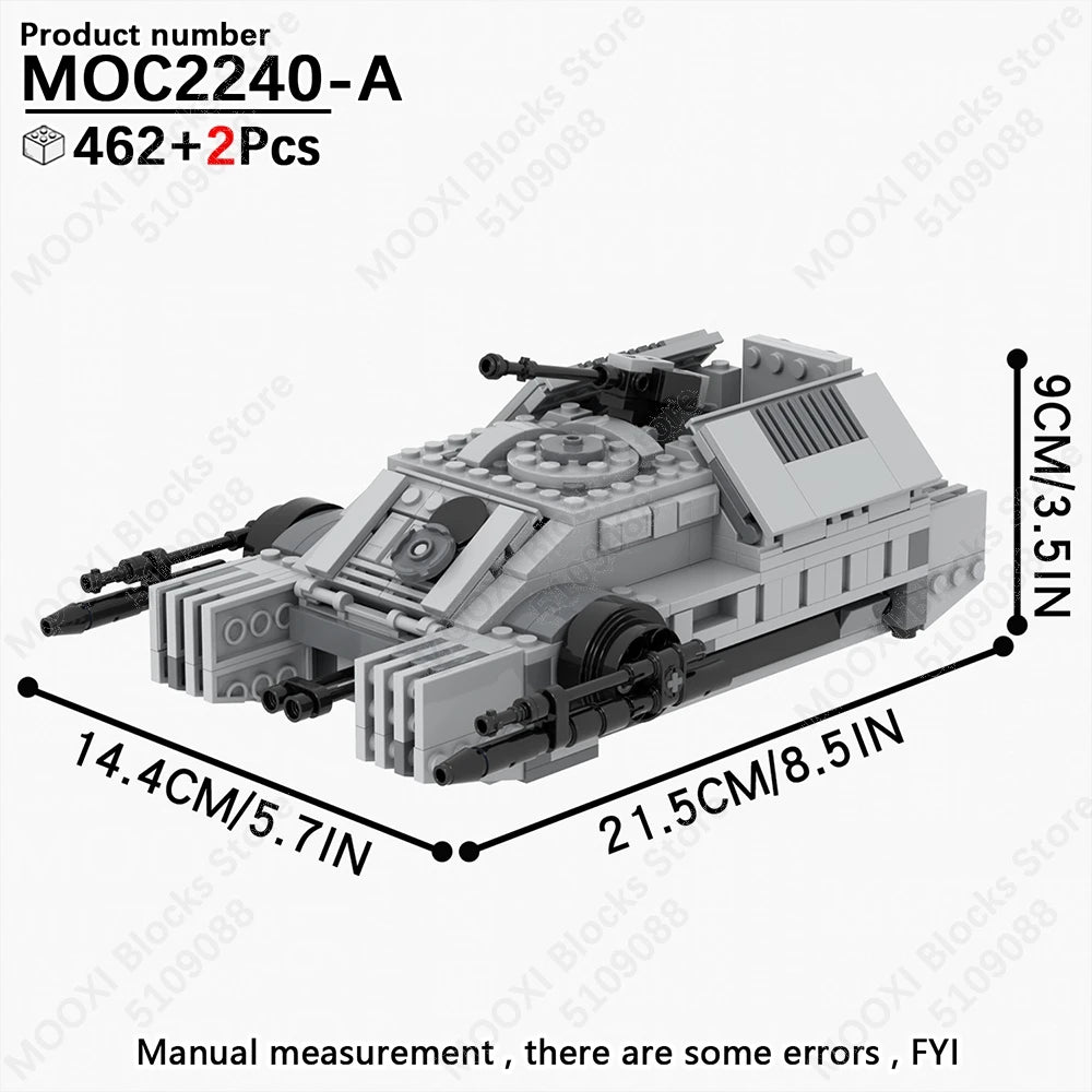 MOOXI Space Wars Bouwset: Voertuig & Tank Compatibel met LEGO®