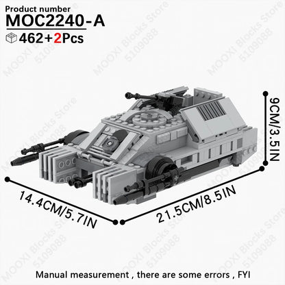 MOOXI Space Wars Bouwset: Voertuig & Tank Compatibel met LEGO®