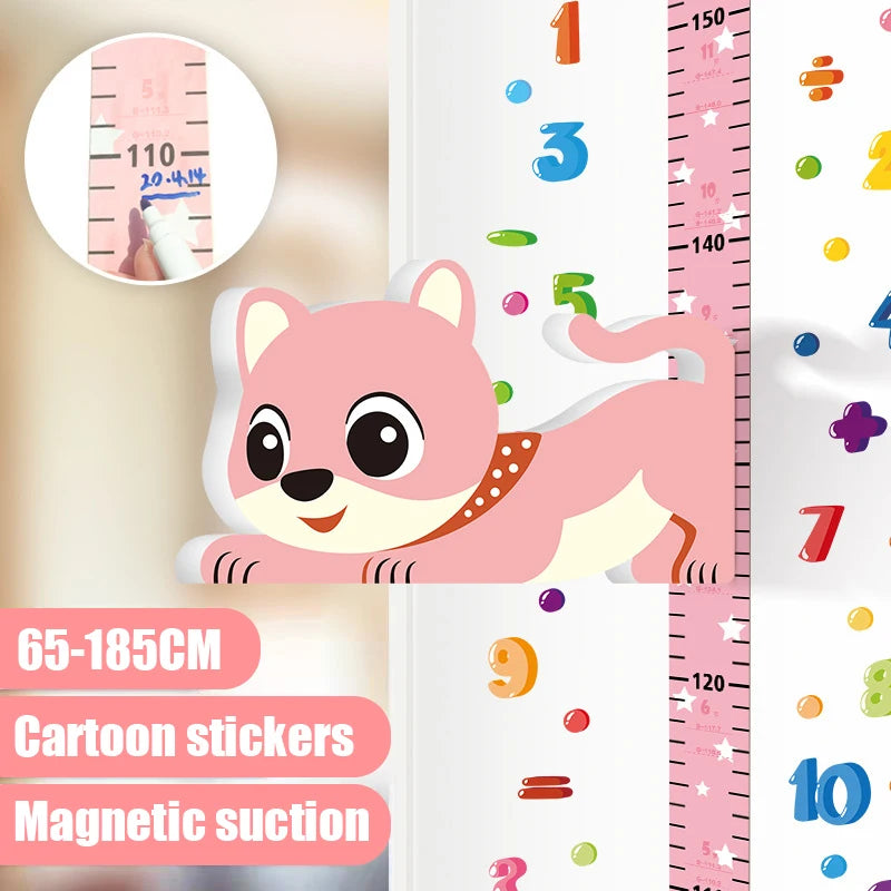 Zelfklevende 3D Meetlat Wandsticker voor Kinderen