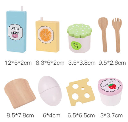 Houten Speelgoed Eten Snijset voor Kinderkeuken (3-6 jaar)