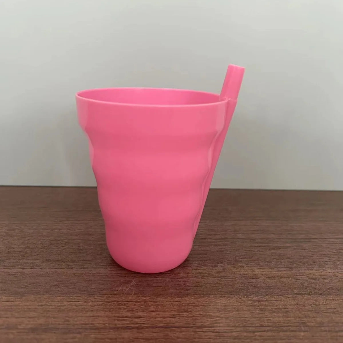 4 Stuks Stapelbare Drinkbekers met Rietje - BPA-vrij Plastic