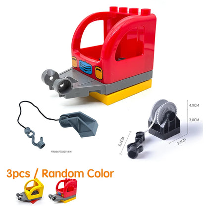 Treinrails set voor grote bouwstenen – Compatibel met Duplo®