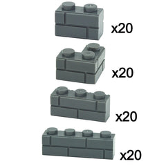 Dark Gray-80pcs
