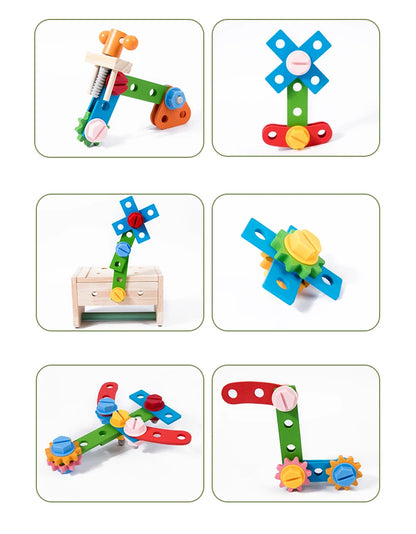 Houten Gereedschapset en Werkbank voor Kinderen