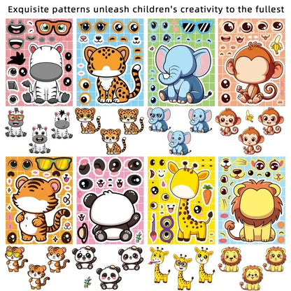 Maak Je Eigen Dieren Gezichtjes Stickers