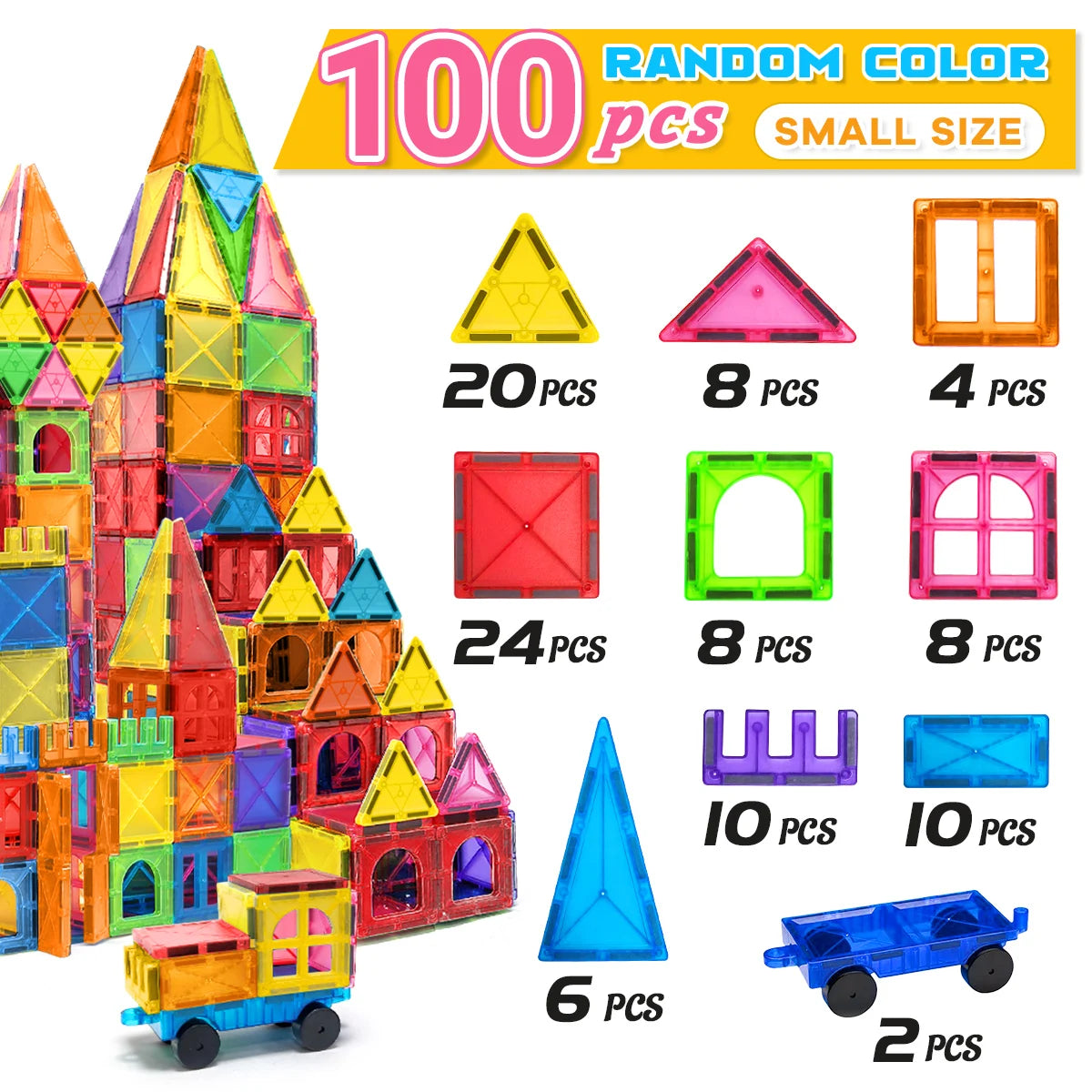 Magnetische Bouwstenen Montessori Set