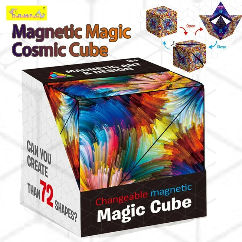 Veranderlijke Magnetische Kubus – 3D Puzzel en Anti-stress Speelgoed